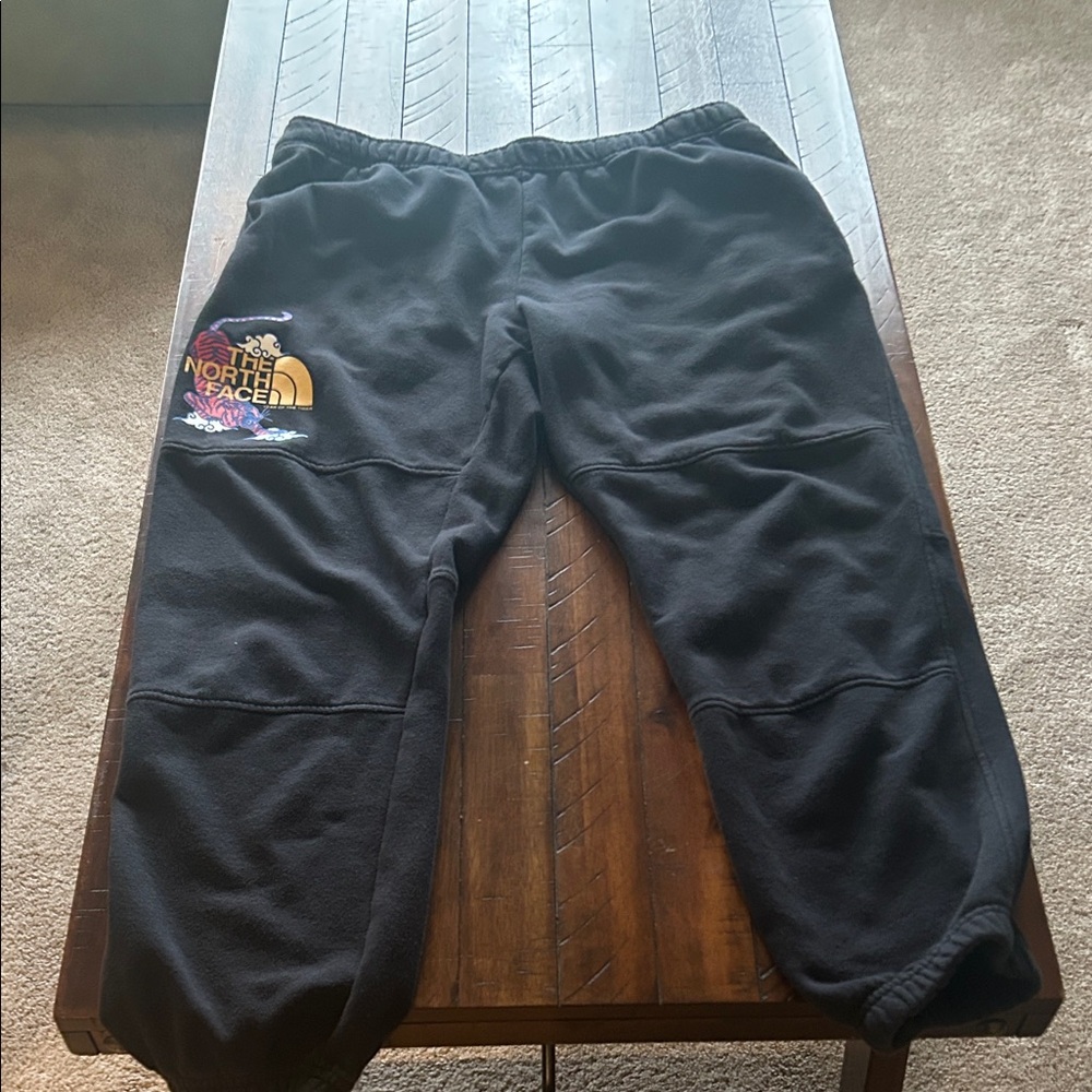 The North Face Kids Black Sweatpants with Logo